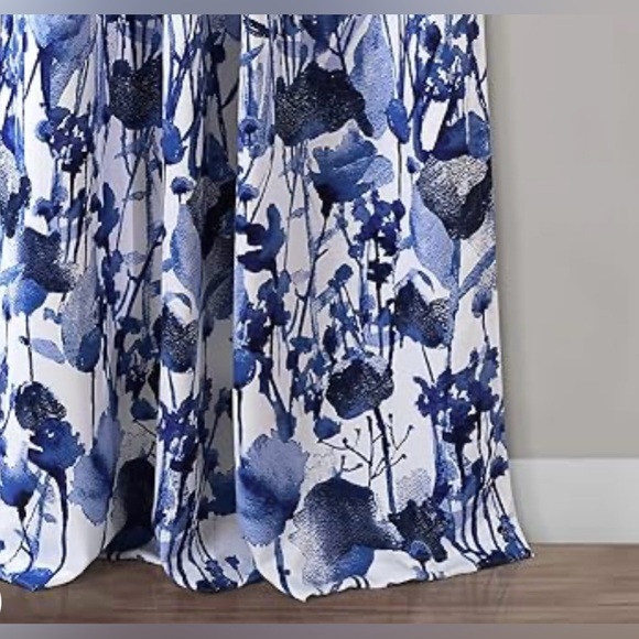 The Curated Nomad Luminet Flora Room Darkening Window Curtain Panel Pair 52X95 - Picture 2 of 8